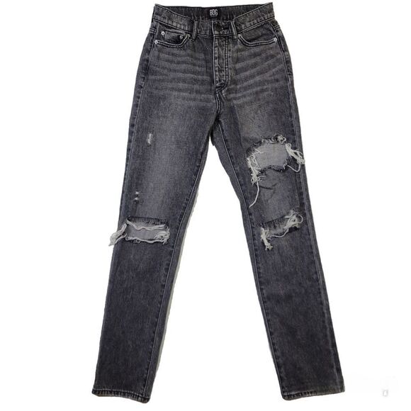 Urban Outfitters BDG Washed Black Distressed Slim Jeans - Picture 1 of 13